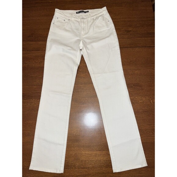 Levis Demi Curve Classic Rise White Jeans Womens 8/29 - Picture 1 of 7
